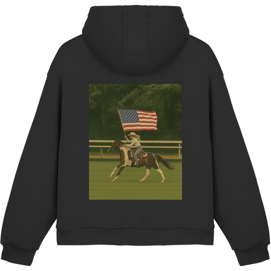Dust & Heart Co. – Ride Free - Fluffy Boxcut Hoodie