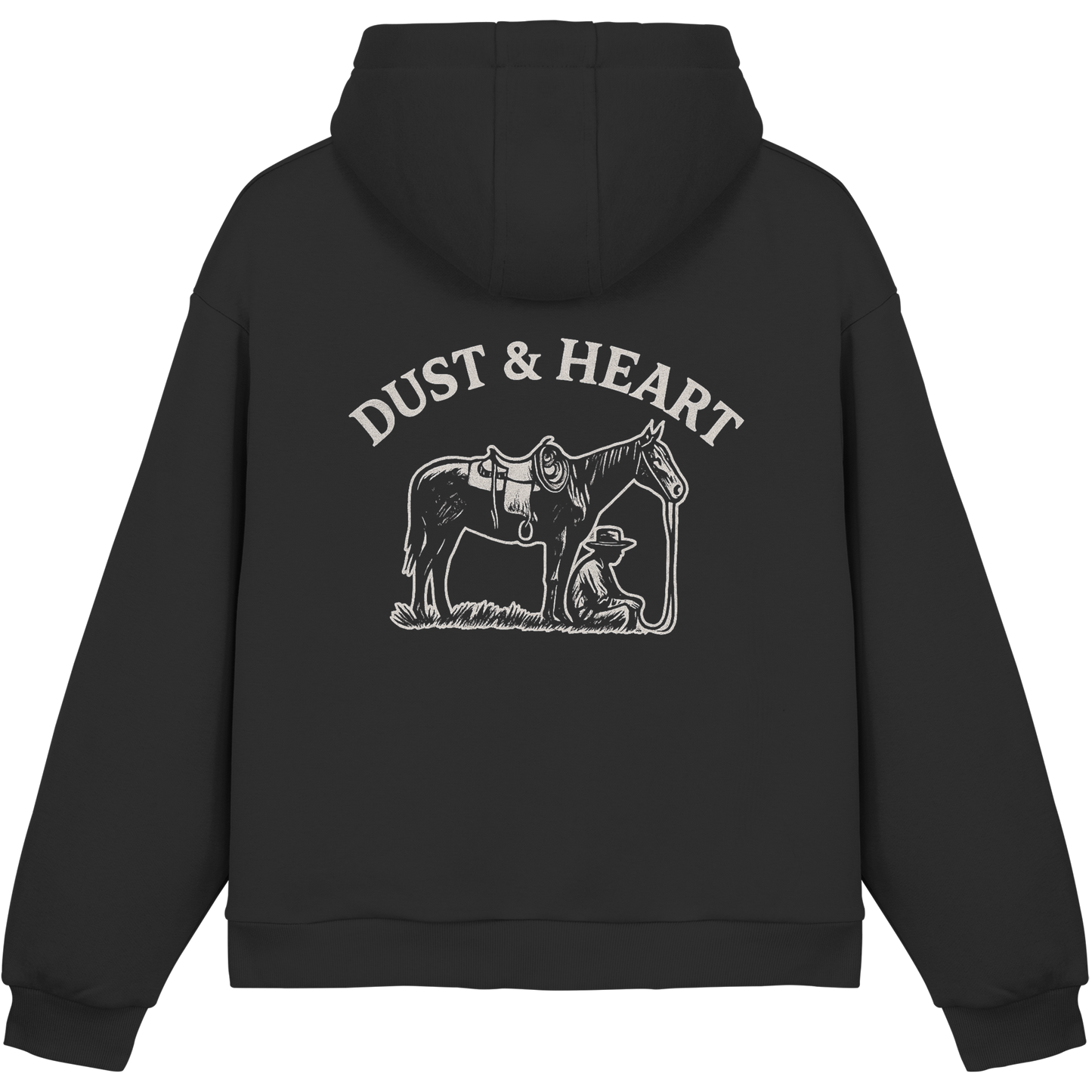 Dust & Heart Co. – Basic LOGO - Fluffy Boxcut Hoodie