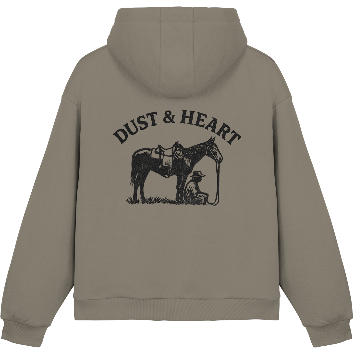 Dust & Heart Co. – Basic LOGO - Fluffy Boxcut Hoodie