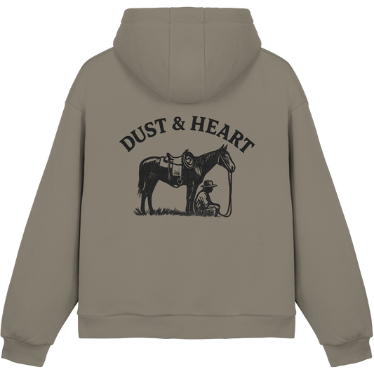 Dust & Heart Co. – Basic LOGO - Fluffy Boxcut Hoodie