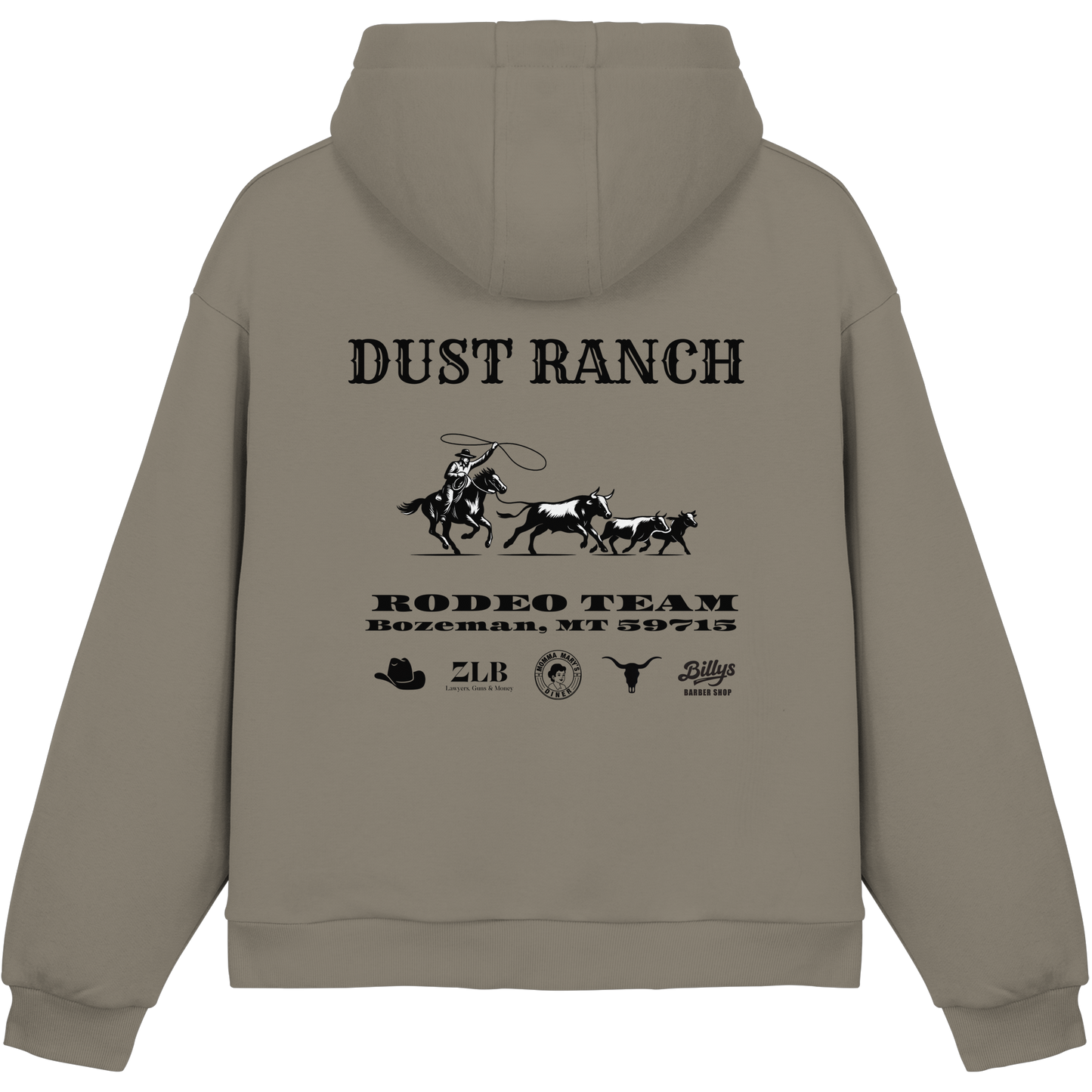 Dust & Heart Co. – Rodeo Team - Fluffy Boxcut Hoodie