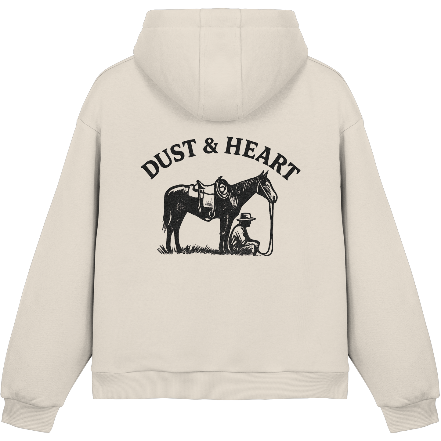 Dust & Heart Co. – Basic LOGO - Fluffy Boxcut Hoodie