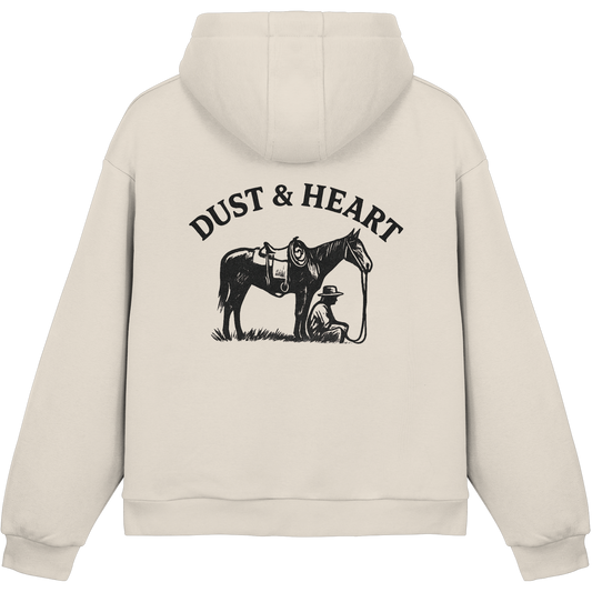 Dust & Heart Co. – Basic LOGO - Fluffy Boxcut Hoodie