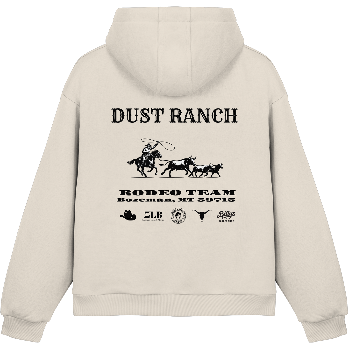 Dust & Heart Co. – Rodeo Team - Fluffy Boxcut Hoodie