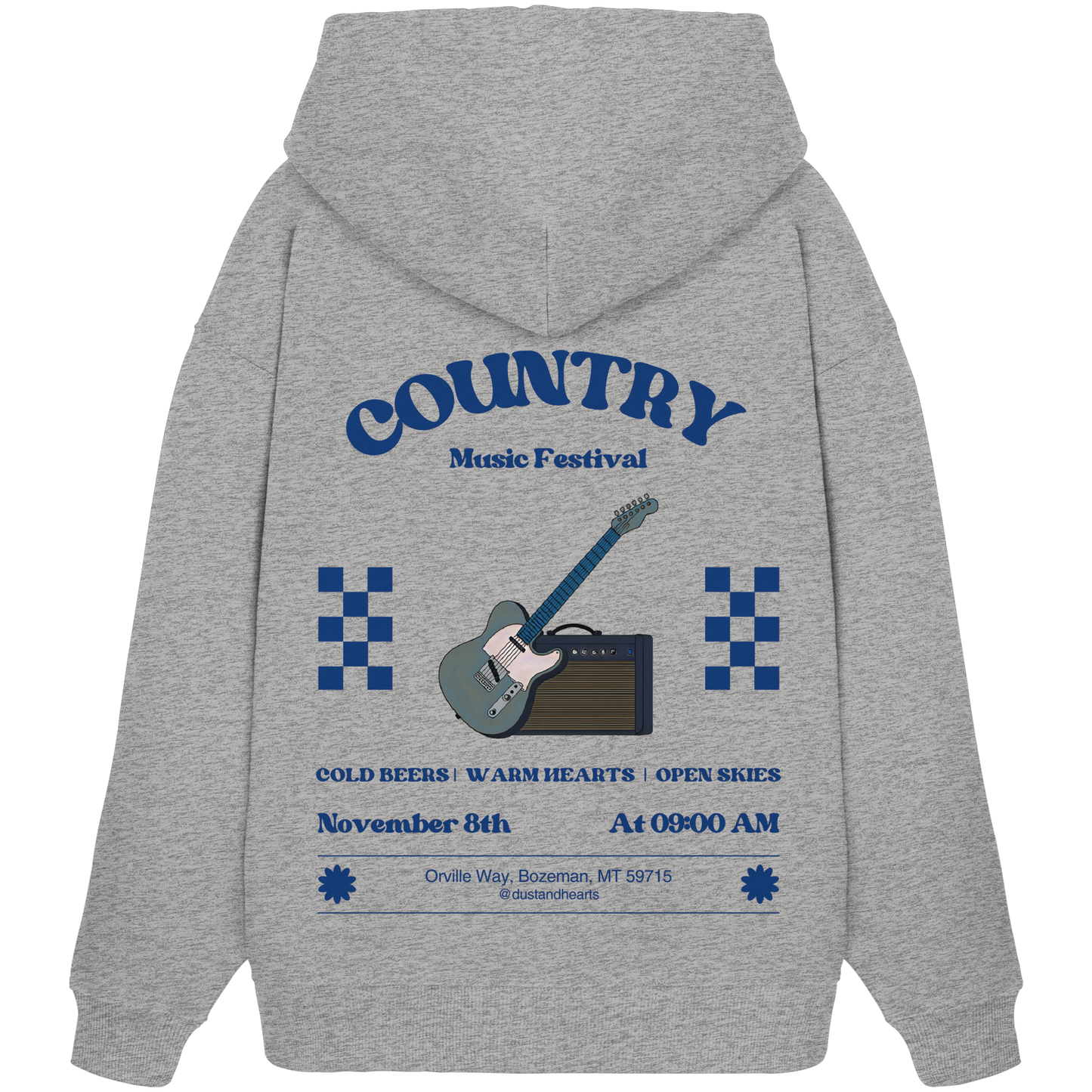 Dust & Heart Co. – Country Music Festival - Organic Oversize Hoodie