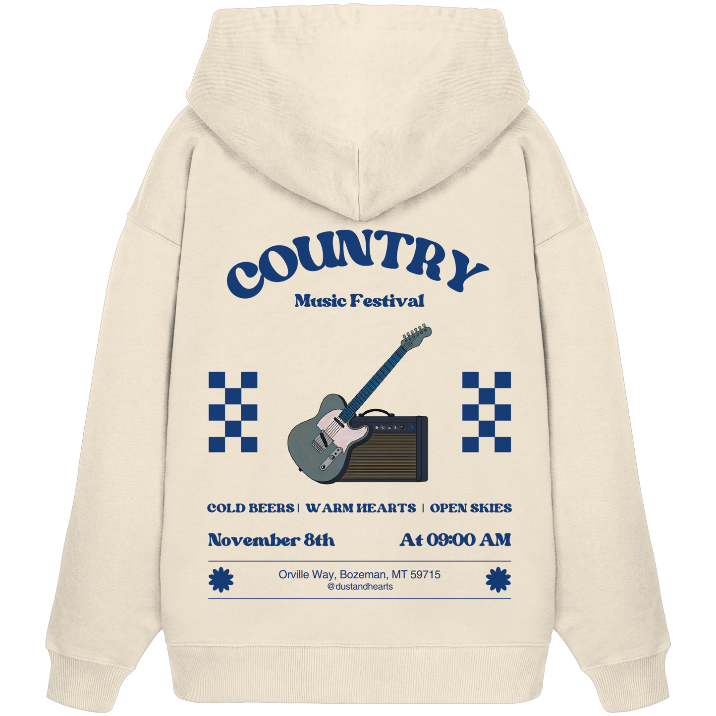 Dust & Heart Co. – Country Music Festival - Organic Oversize Hoodie