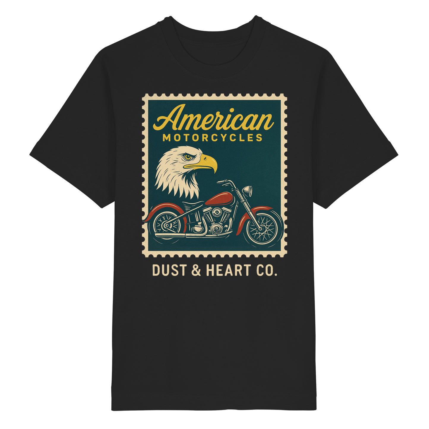Dust & Heart Co. - American Motorcycles - Heavy Oversized Organic Shirt