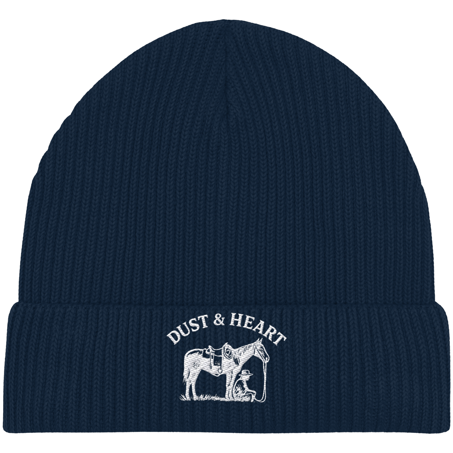 Dust & Heart – Basic LOGO - Organic Fisherman Beanie