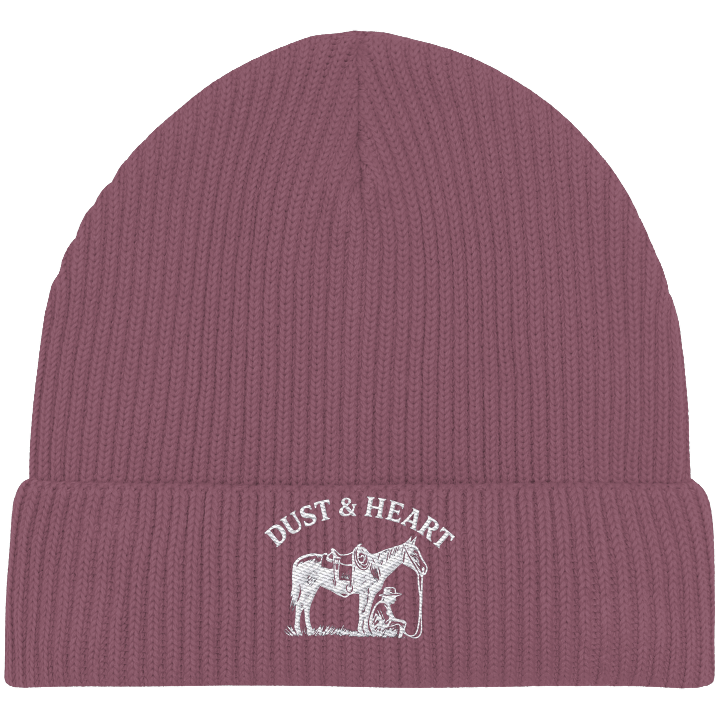 Dust & Heart – Basic LOGO - Organic Fisherman Beanie
