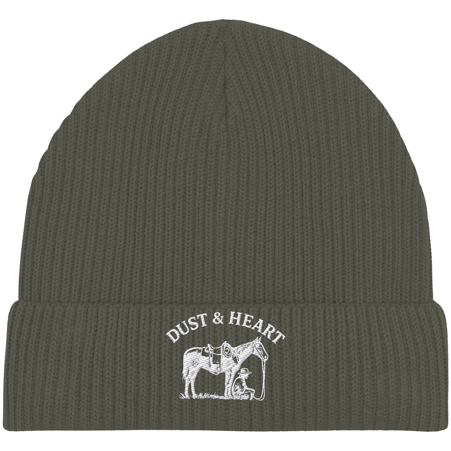 Dust & Heart – Basic LOGO - Organic Fisherman Beanie